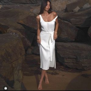 NWOT Kivari Arizona Rib knit midi dress size AUS 8 (small) white